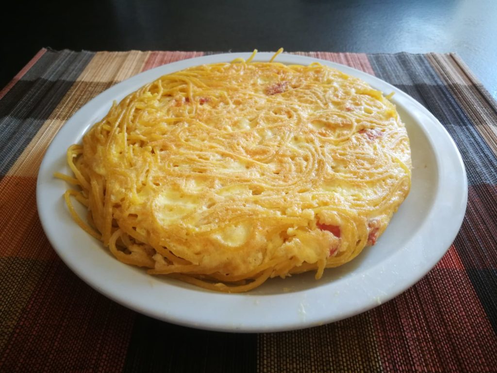 Frittata di spaghetti senza glutine