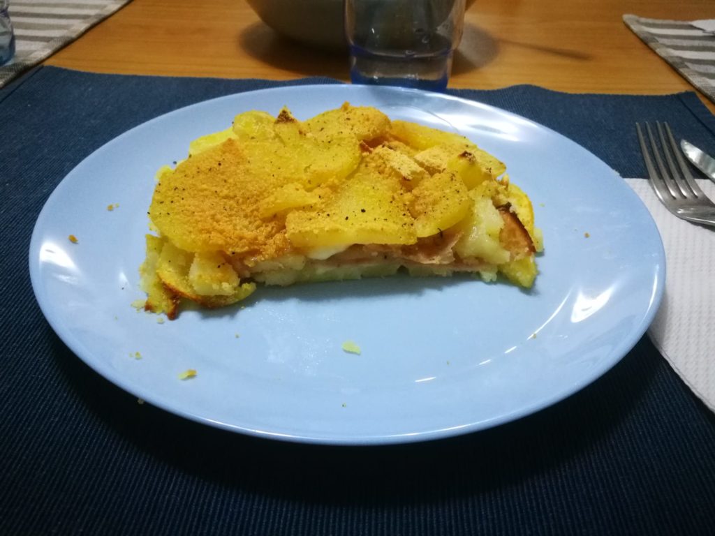 Sformato di patate senza glutine prosciutto e formaggio