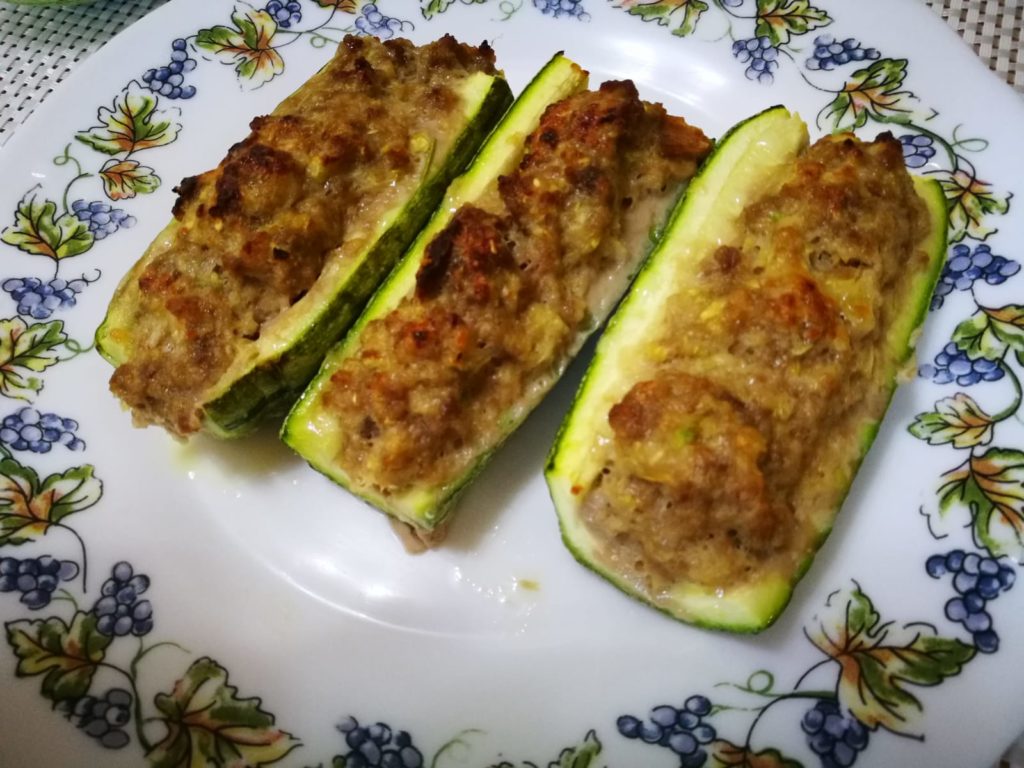 Zucchine ripiene al forno