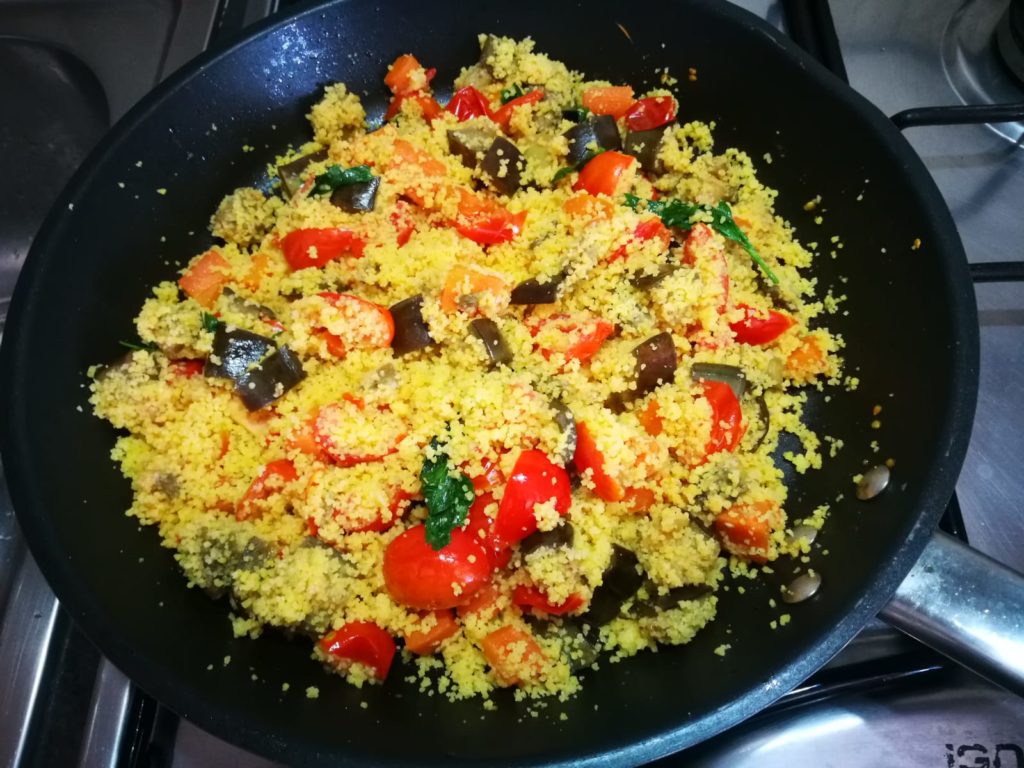 Cous cous di mais alle verdure