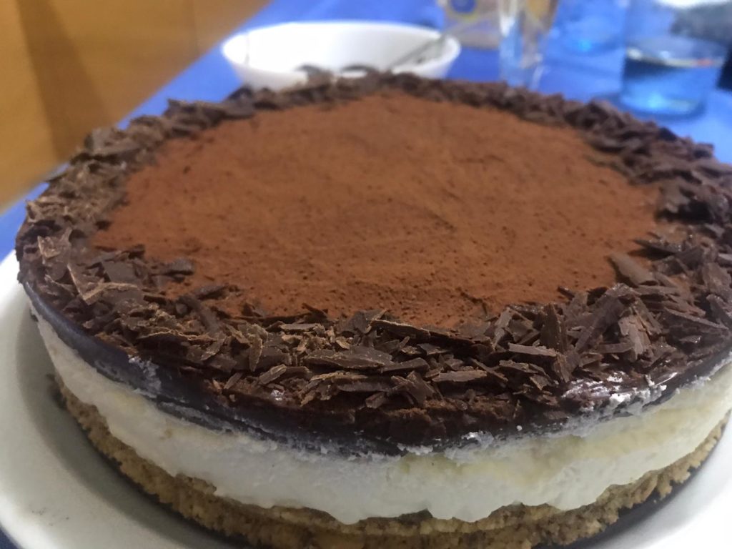 Cheesecake al cioccolato fondente senza glutine