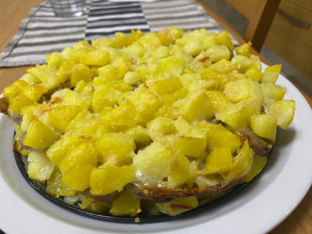 Tortino di patate con salsicce senza glutine