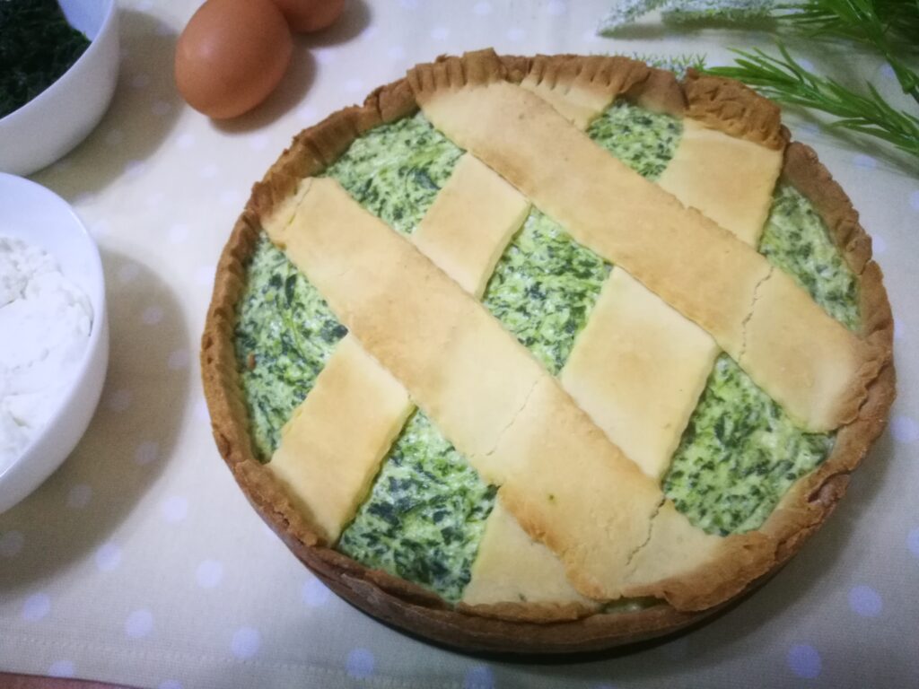 Crostata salata senza glutine con ricotta e spinaci