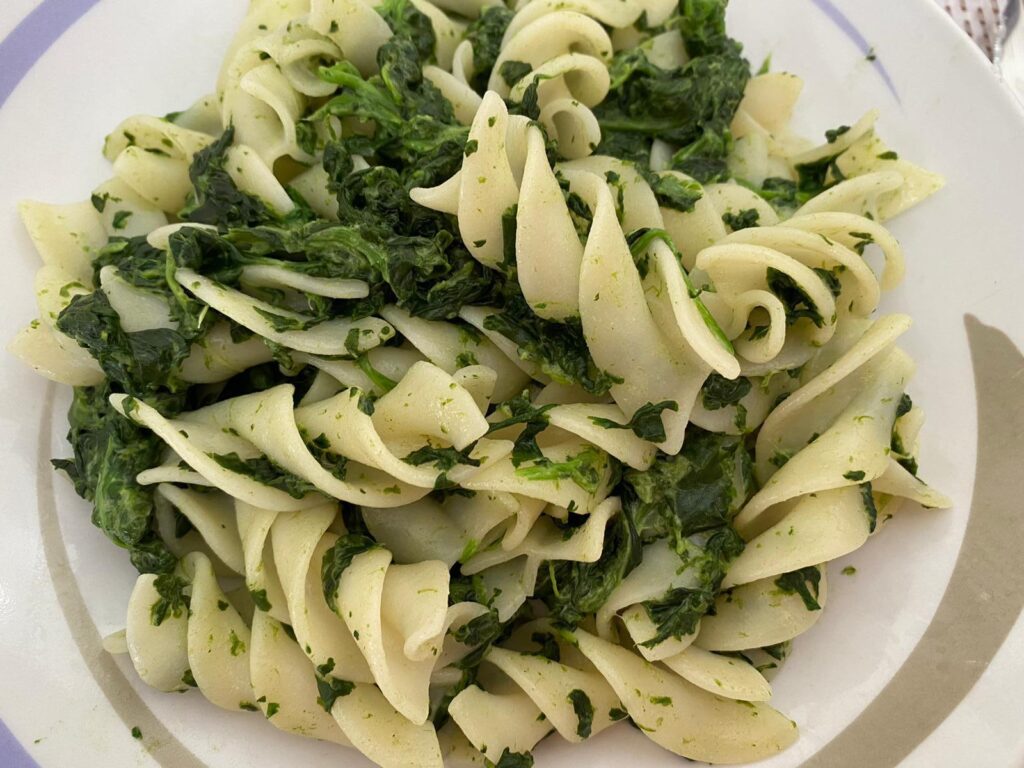 Fusilli senza glutine spinaci e Philadelphia