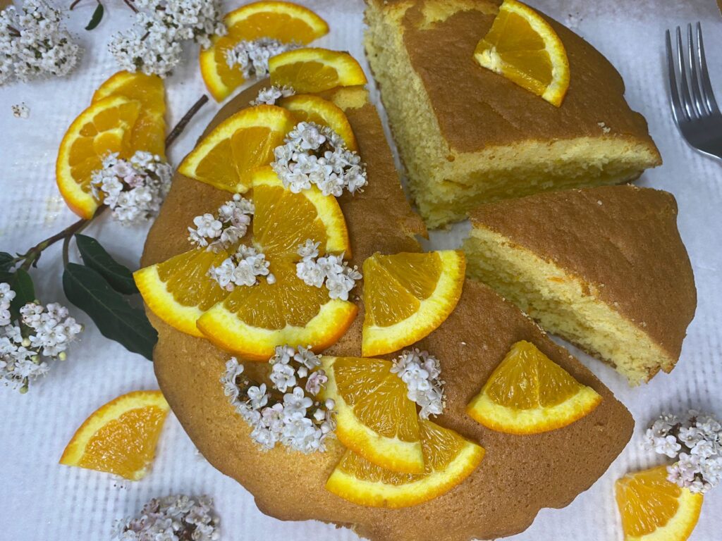 Torta all’arancia senza glutine