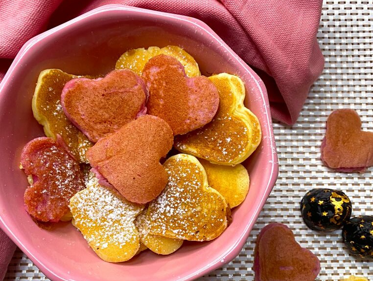 Pancakes senza glutine di San Valentino