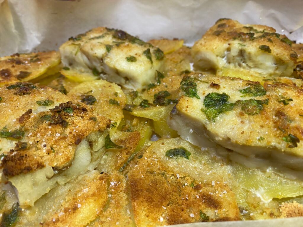 Merluzzo al forno con patate