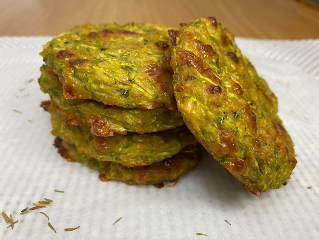 Rosti senza glutine di zucchine